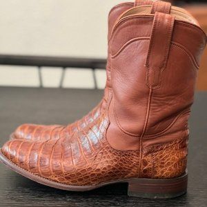 Men's Tecovas Cowboy Boots - The Cole - PECAN CAIMAN 9.5